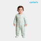 Baby Unisex Sleepsuit – Sea Green Floral Print