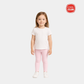 Girls Cotton-Blend Leggings - Light Pink