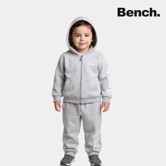 Boys Zipper Hood Tracksuit – Grey