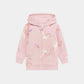 Girls Pink Unicorn & Rainbow Zip-Up Hoodie