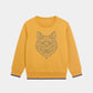 Boys Mustard Wolf Graphic Sweatshirt