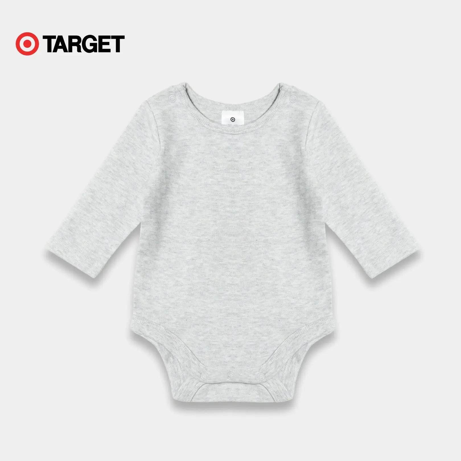 Baby Organic Cotton Bodysuit – Gray - KIDKO