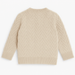 Boys Knitted Wool Sweater – Cream - KIDKO