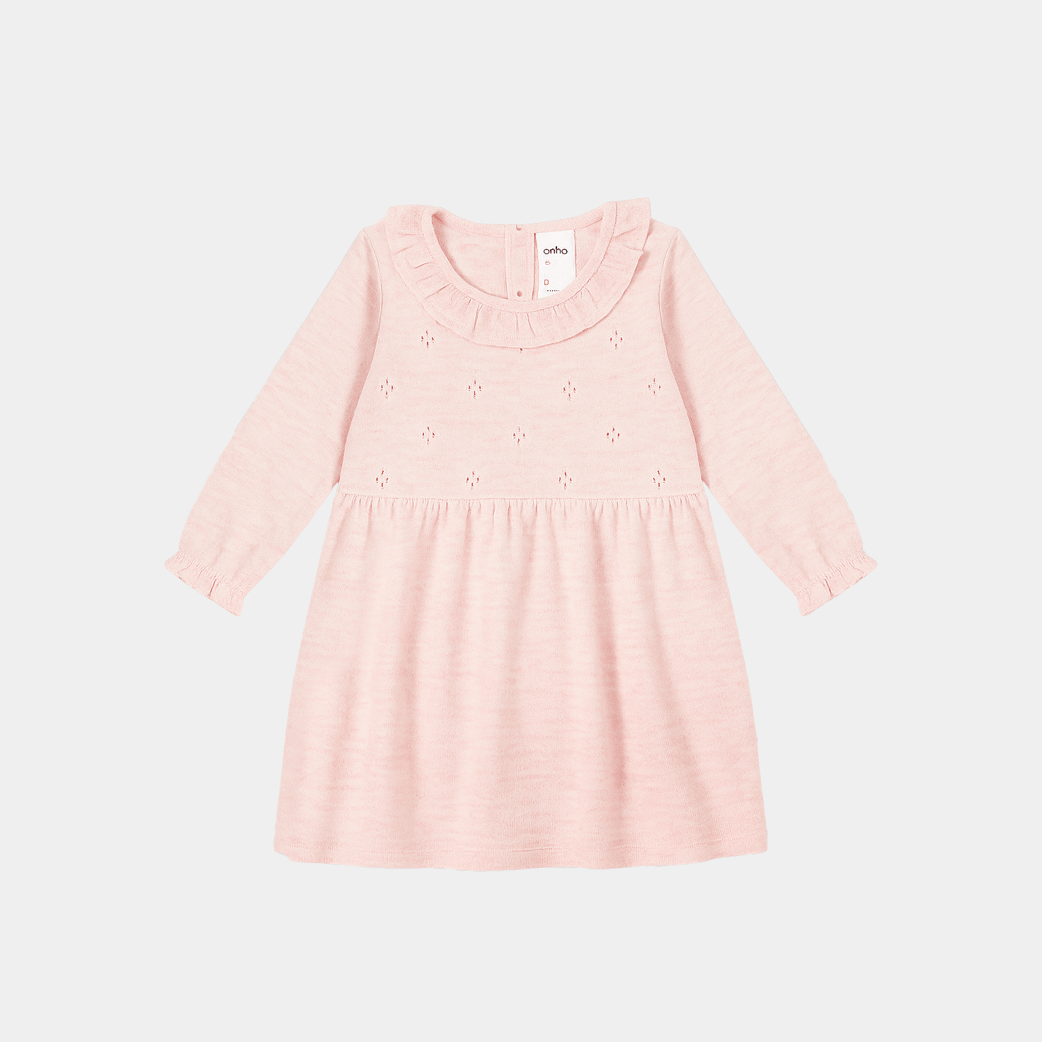Baby Girl Sweater Frock - Pink Color - KIDKO