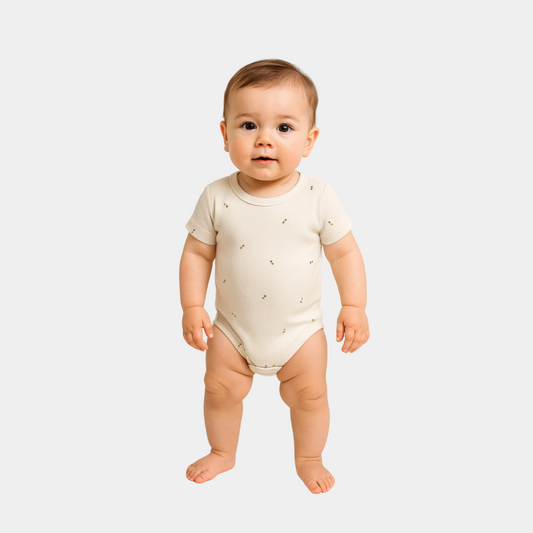 Baby Organic Cotton Bodysuit – Bee Print