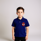 Boys Royal Blue Polo Shirt - Spiderman