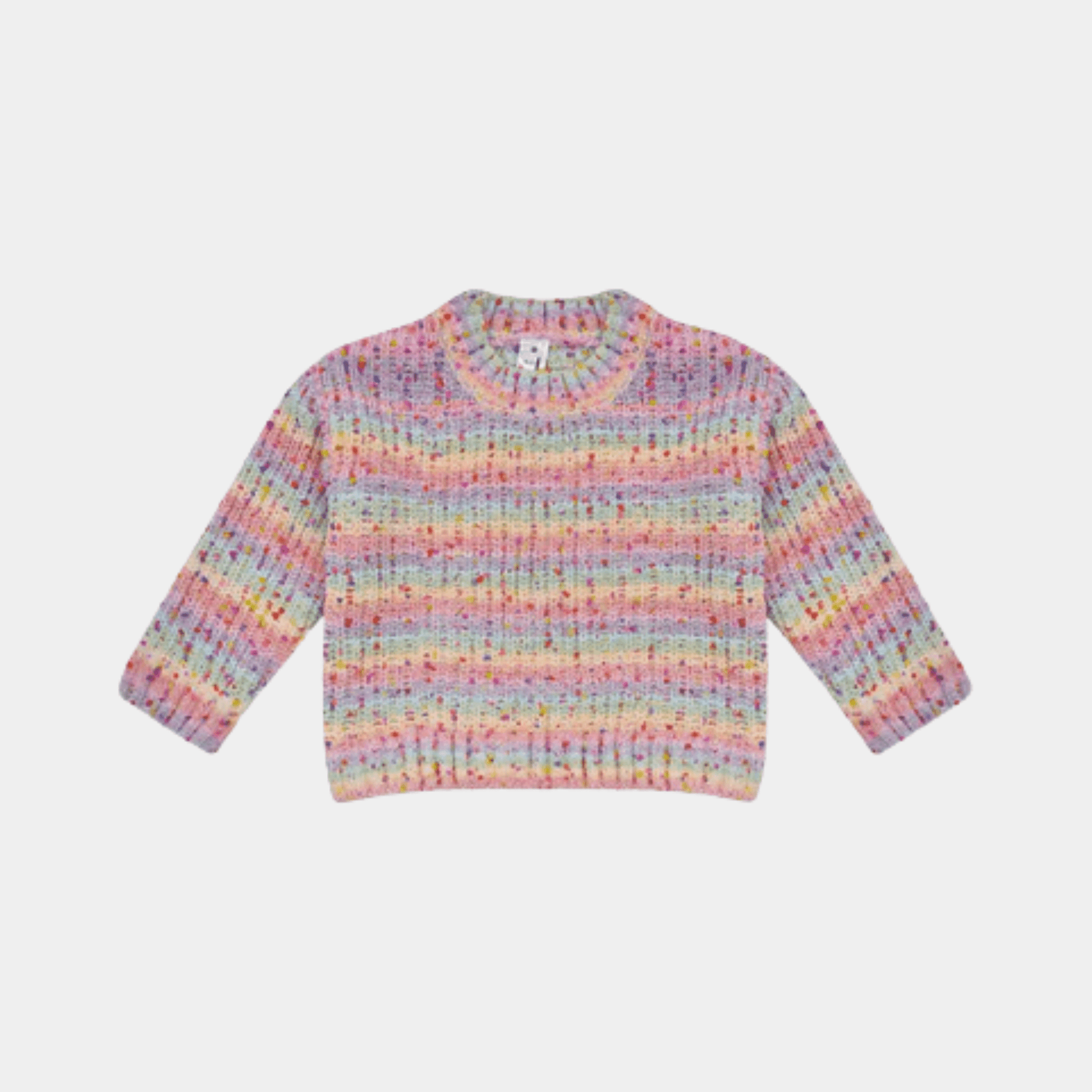 Girls Chenille Sweater – Multicolor - KIDKO