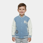 NY Varsity Jacket for Boys – Light Blue & White Winter Jacket
