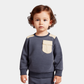 Boys Contrast Pocket Sweatshirt – Softy & Warmy