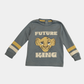 Boys Sweatshirt – Blue "Future King" Lion Print